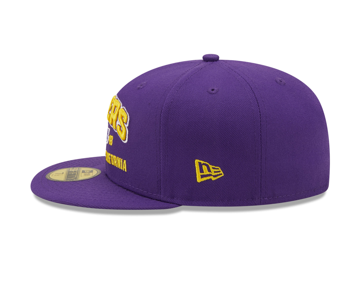 Los Angeles Lakers New Era Local Stacked 59FIFTY Fitted Hat - Purple