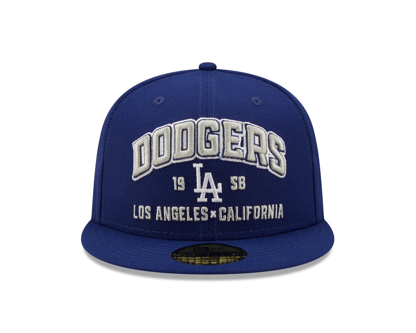 Los Angeles Dodgers New Era Local Stacked 59FIFTY Fitted Hat - Blue