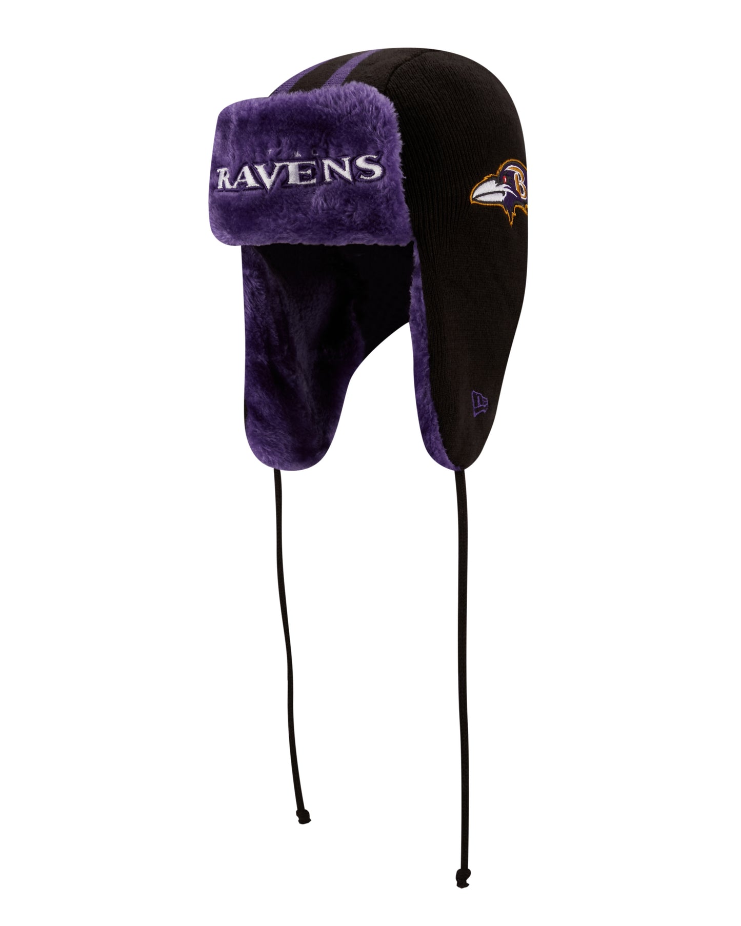 Baltimore Ravens New Era Helmet Head Knit Trapper Hat