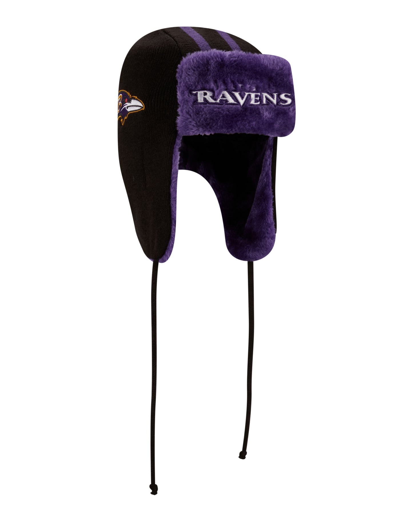 Baltimore Ravens New Era Helmet Head Knit Trapper Hat