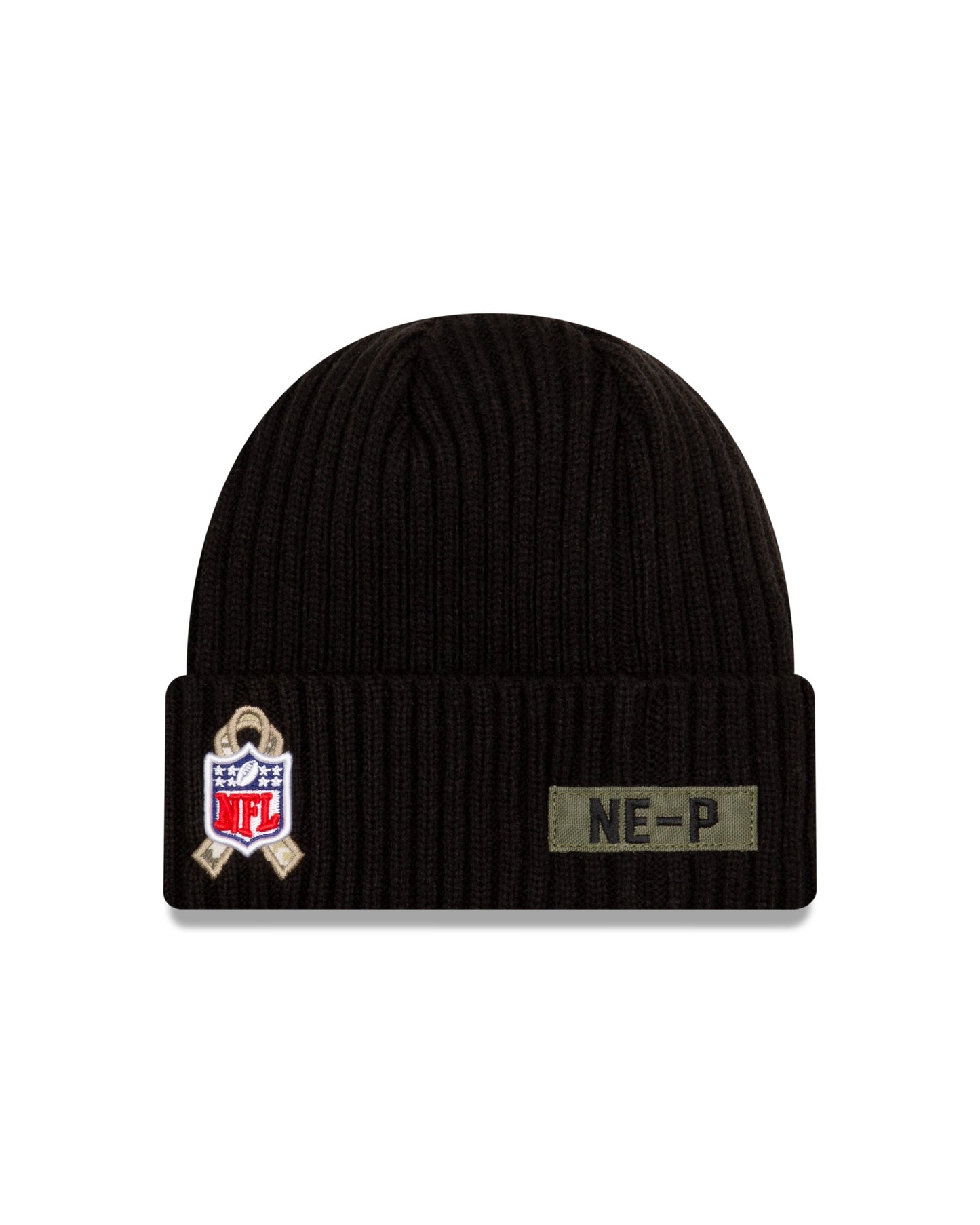 New England Patriots New Era Salute to Service Knit Hat- Black
