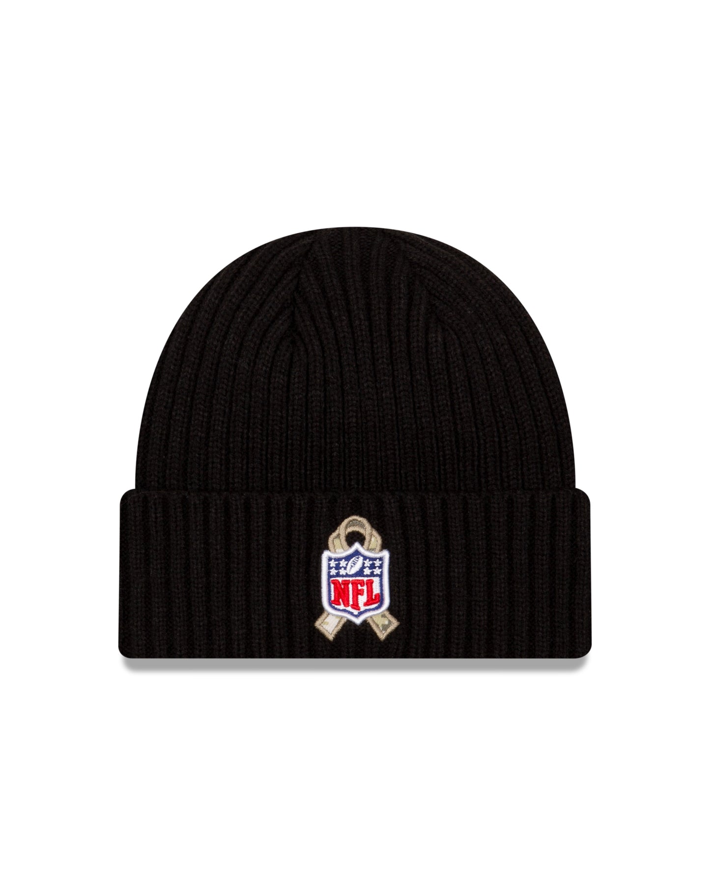 New England Patriots New Era Salute to Service Knit Hat- Black