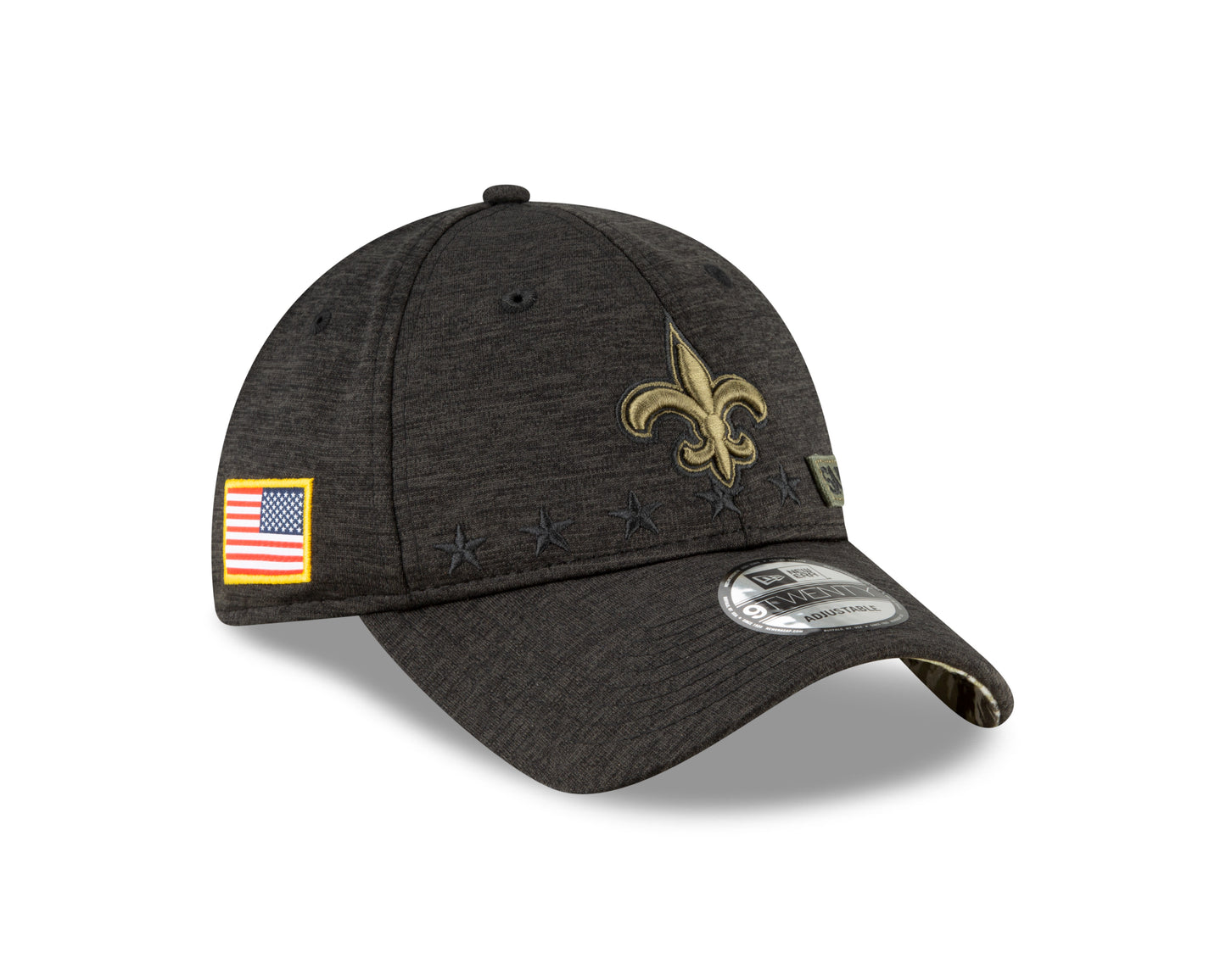 New Orleans Saints New Era Salute to Service 9Twenty Adjustable Hat