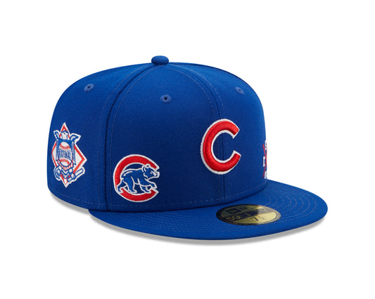 Chicago Cubs New Era Royal Blue Multi Patch 59FIFTY Fitted Hat