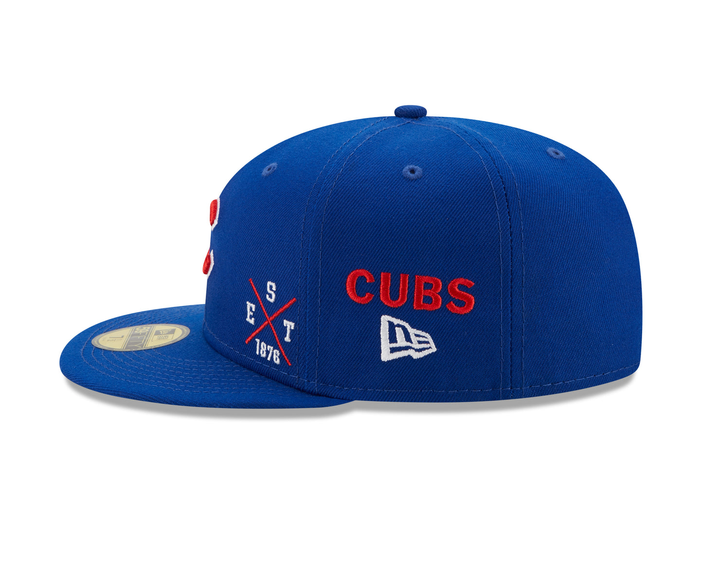 Chicago Cubs New Era Royal Blue Multi Patch 59FIFTY Fitted Hat