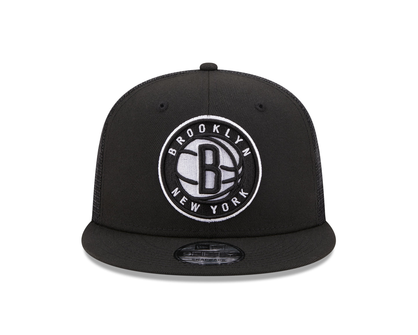 Brooklyn Nets New Era Black Classic Trucker Mesh 9Fifty Hat