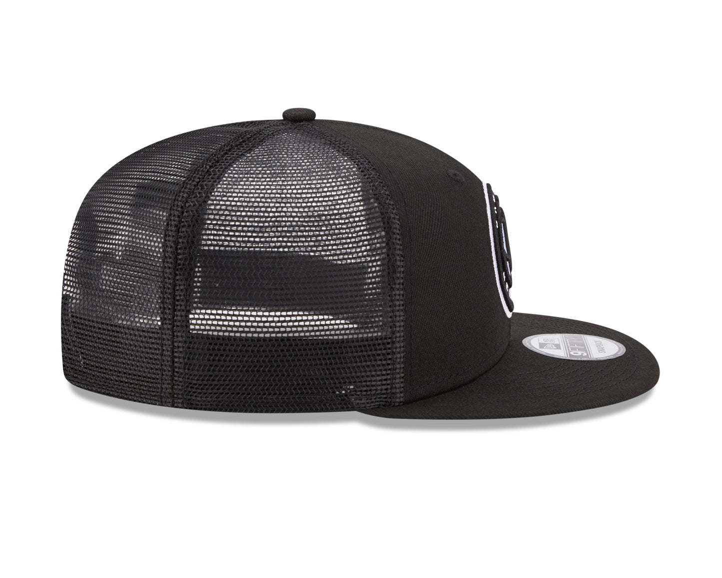 Brooklyn Nets New Era Black Classic Trucker Mesh 9Fifty Hat
