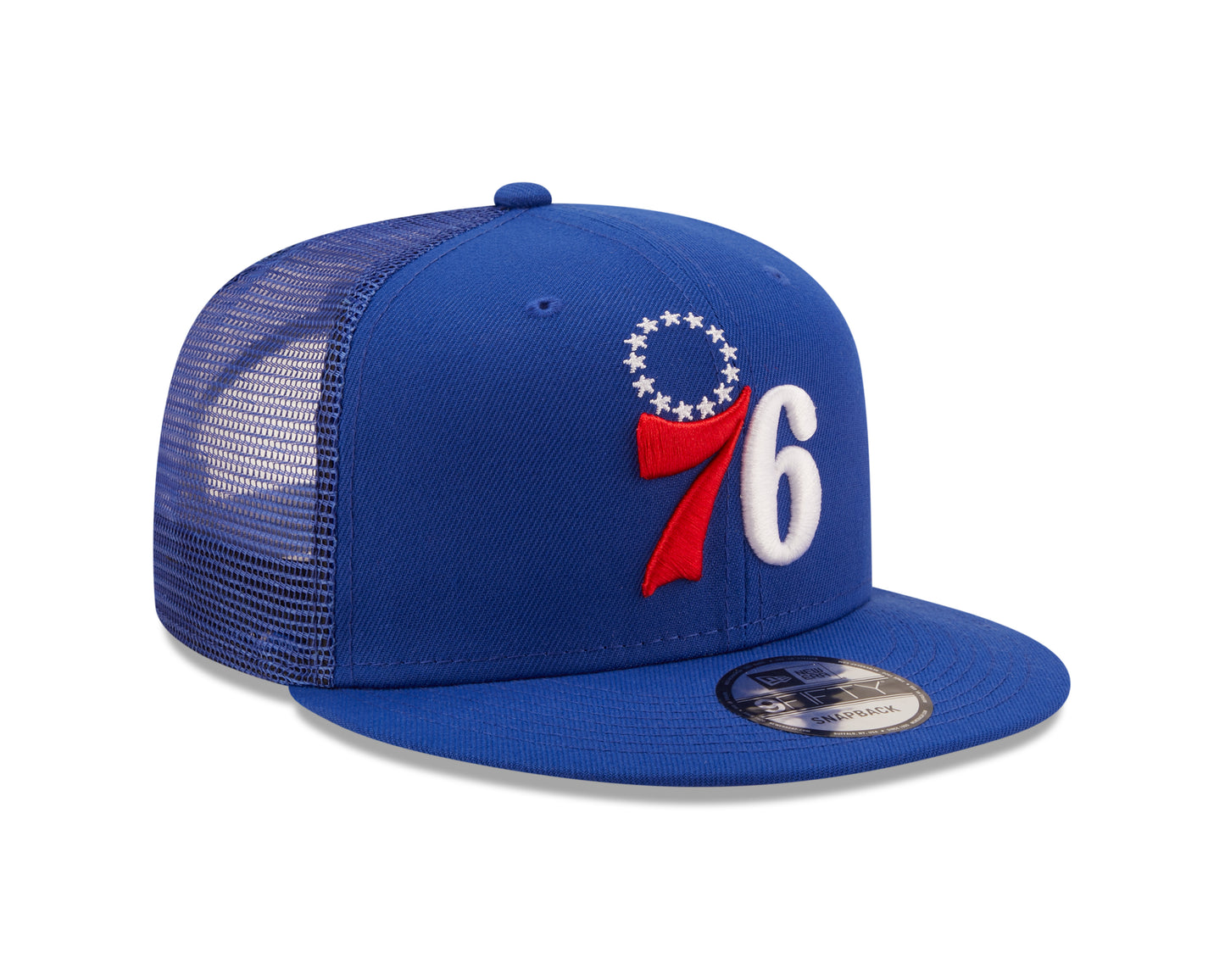 Philadelphia 76ers New Era Royal Blue Classic Trucker Mesh 9Fifty Hat