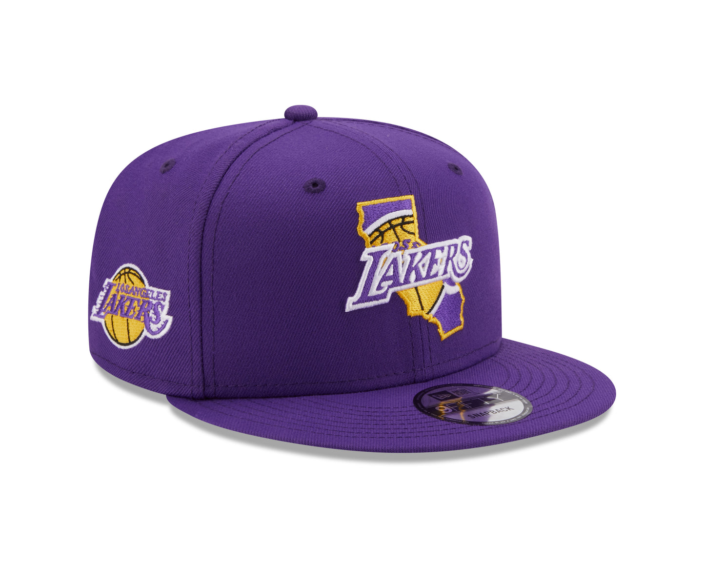 Los Angeles Lakers New Era Local Icon State 9FIFTY Adjustable Snapback Hat