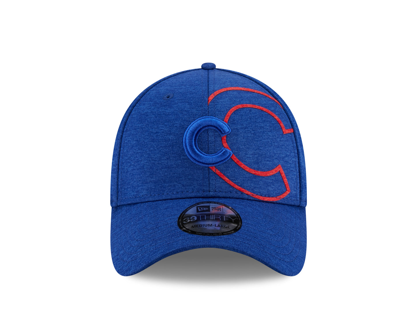 Chicago Cubs New Era Shadow Crop 39THIRTY Flex Hat - Blue