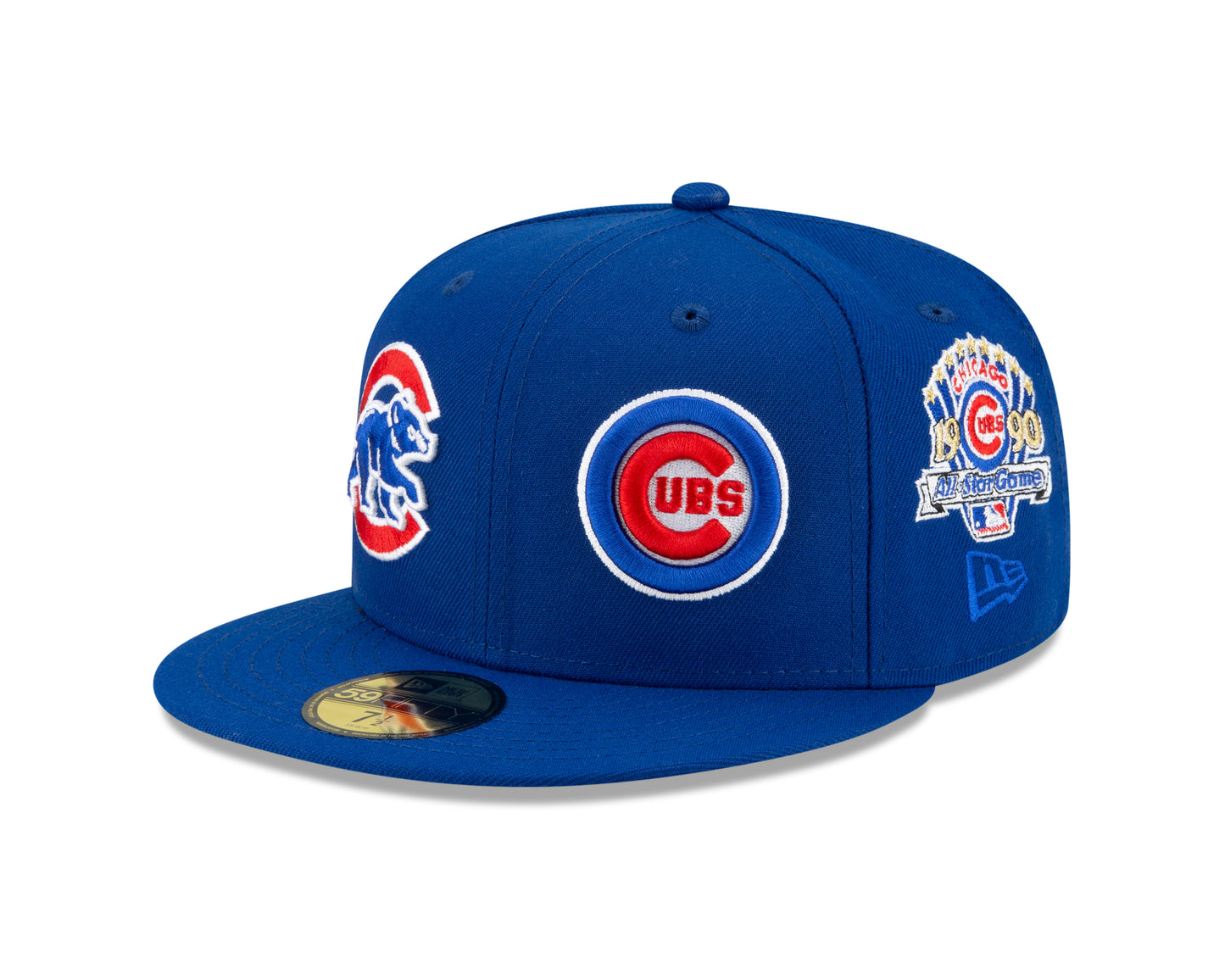 Chicago Cubs New Era Team Patch Pride 59fifty Fitted Hat