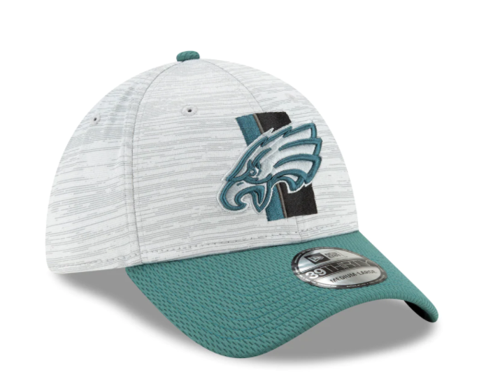 Philadelphia Eagles New Era Training Camp 39THIRTY Flex Hat - Gray