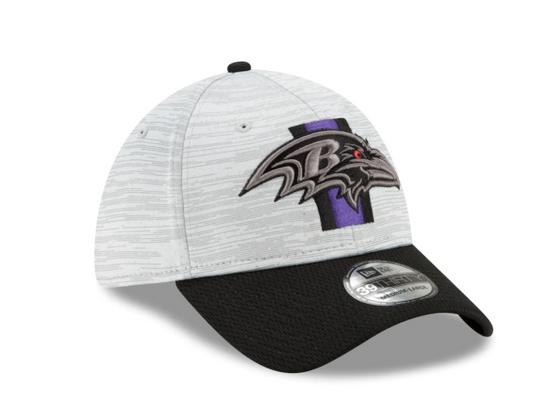 Baltimore Ravens New Era Training Camp 39THIRTY Flex Hat- Gray