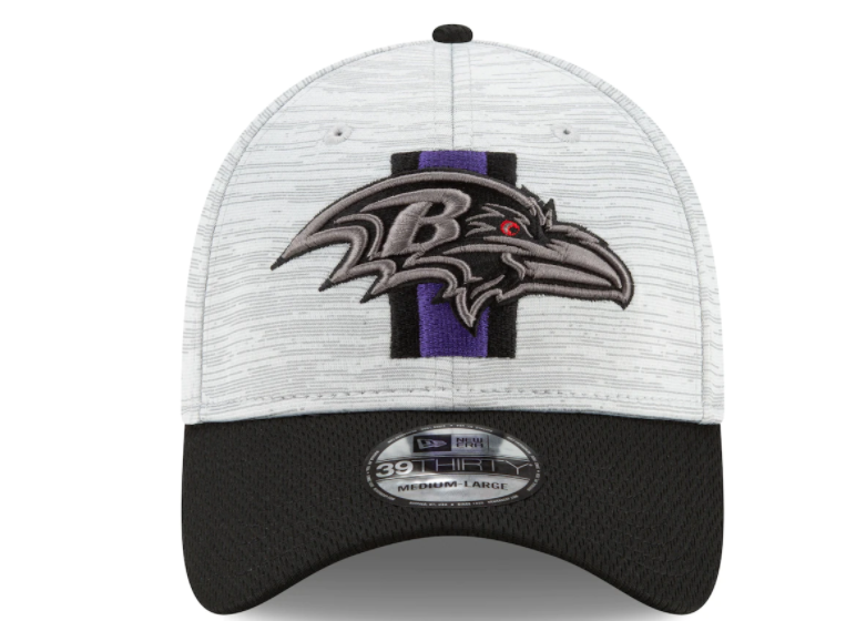 Baltimore Ravens New Era Training Camp 39THIRTY Flex Hat- Gray