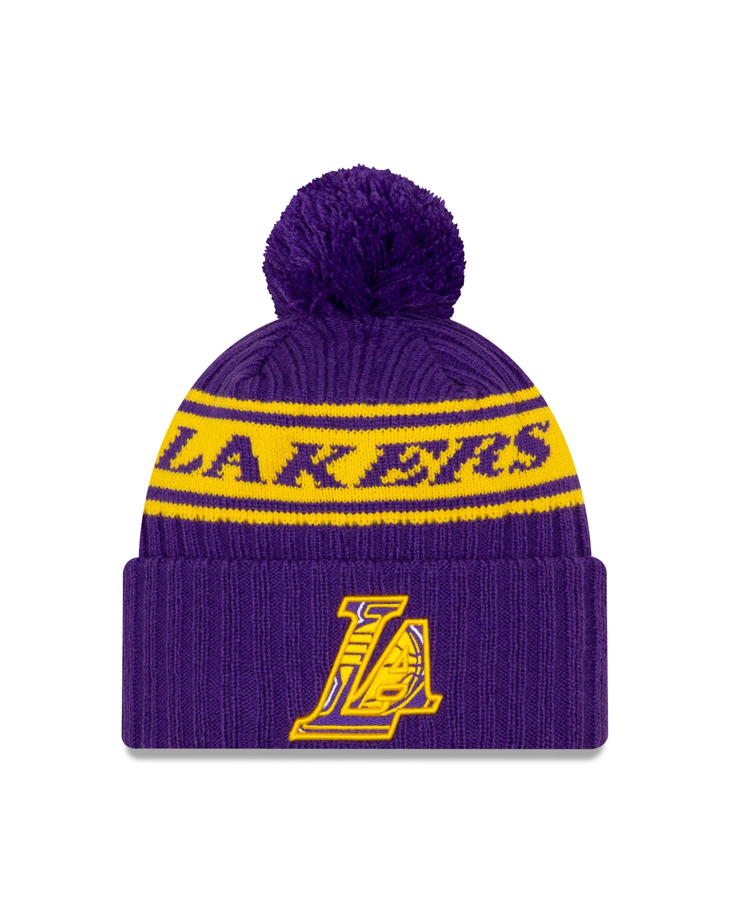 Los Angeles Lakers New Era Draft Knit Hat