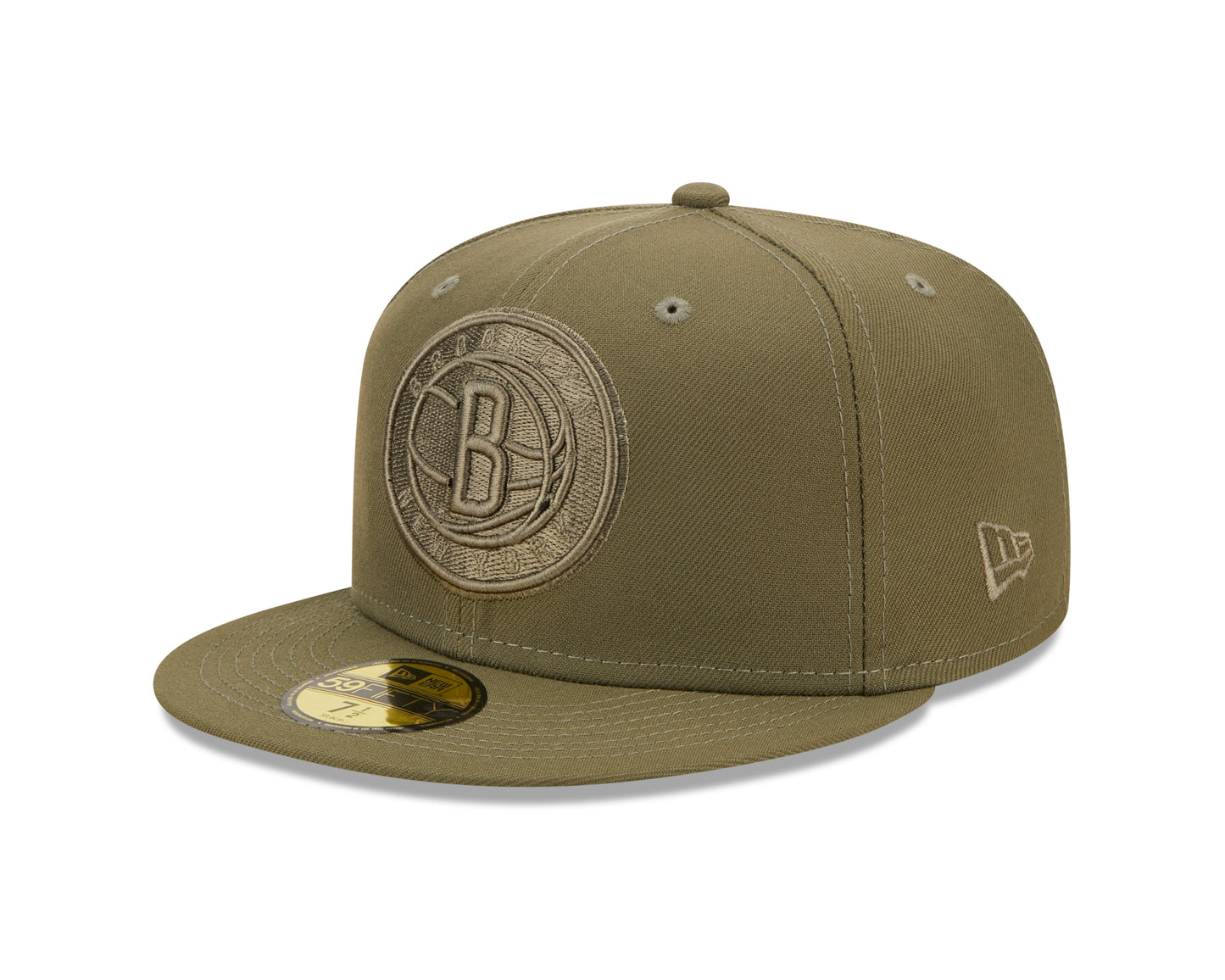 Brooklyn Nets New Era Olive Color Pack 59FIFTY Fitted Hat- Green