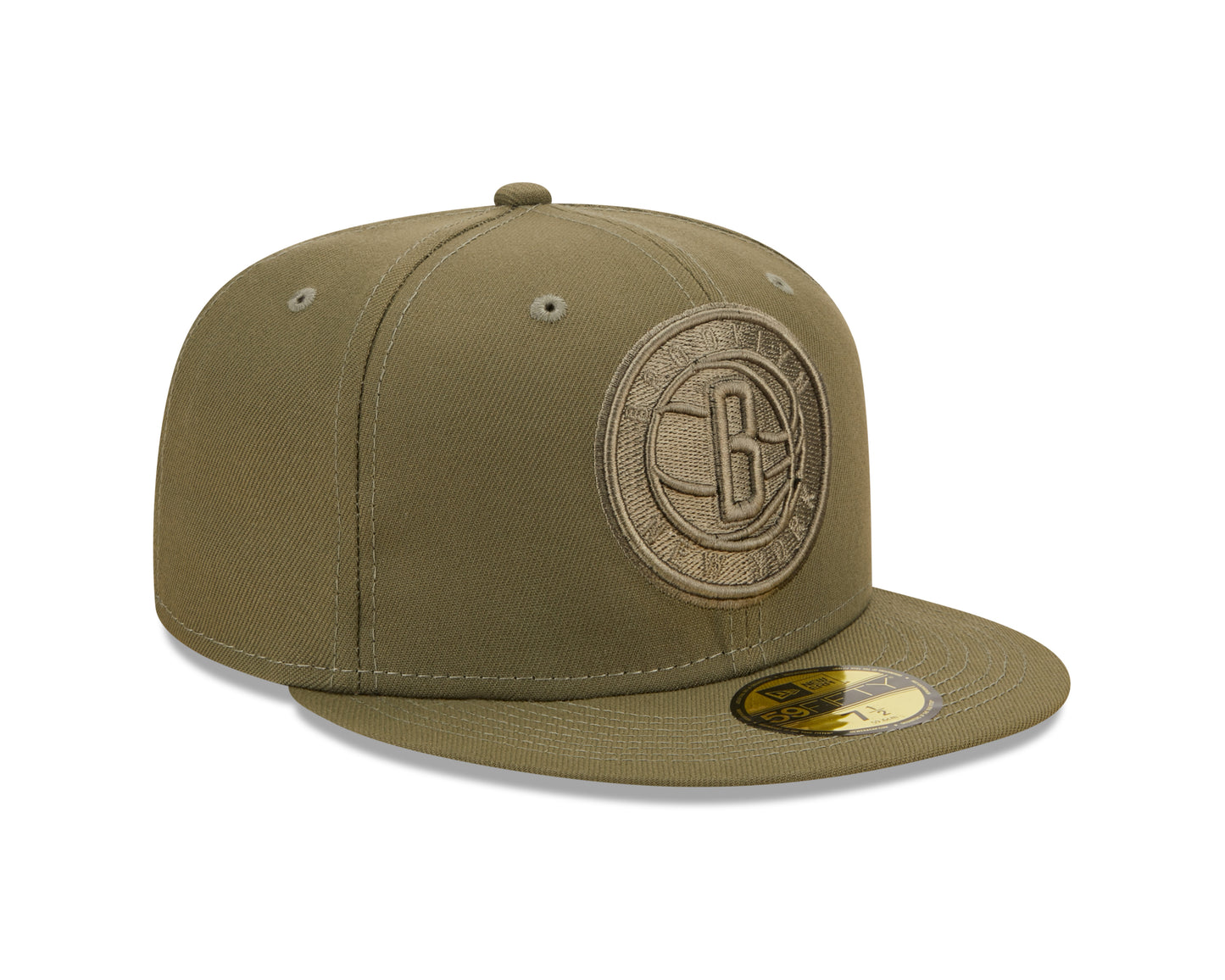 Brooklyn Nets New Era Olive Color Pack 59FIFTY Fitted Hat- Green