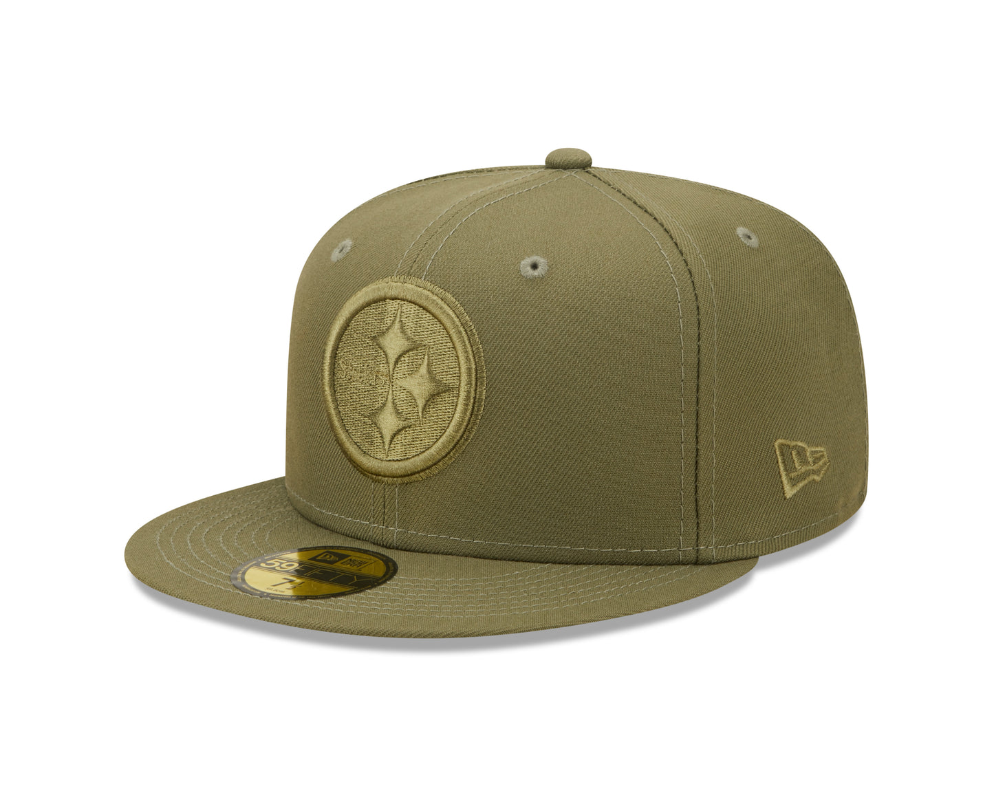 Pittsburgh Steelers New Era Color Pack Olive & Olive 59FIFTY Fitted Hat