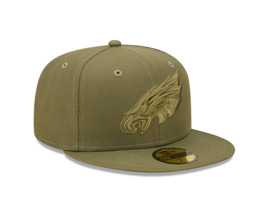 Philadelphia Eagles New Era Color Pack Olive & Olive 59FIFTY Fitted Hat