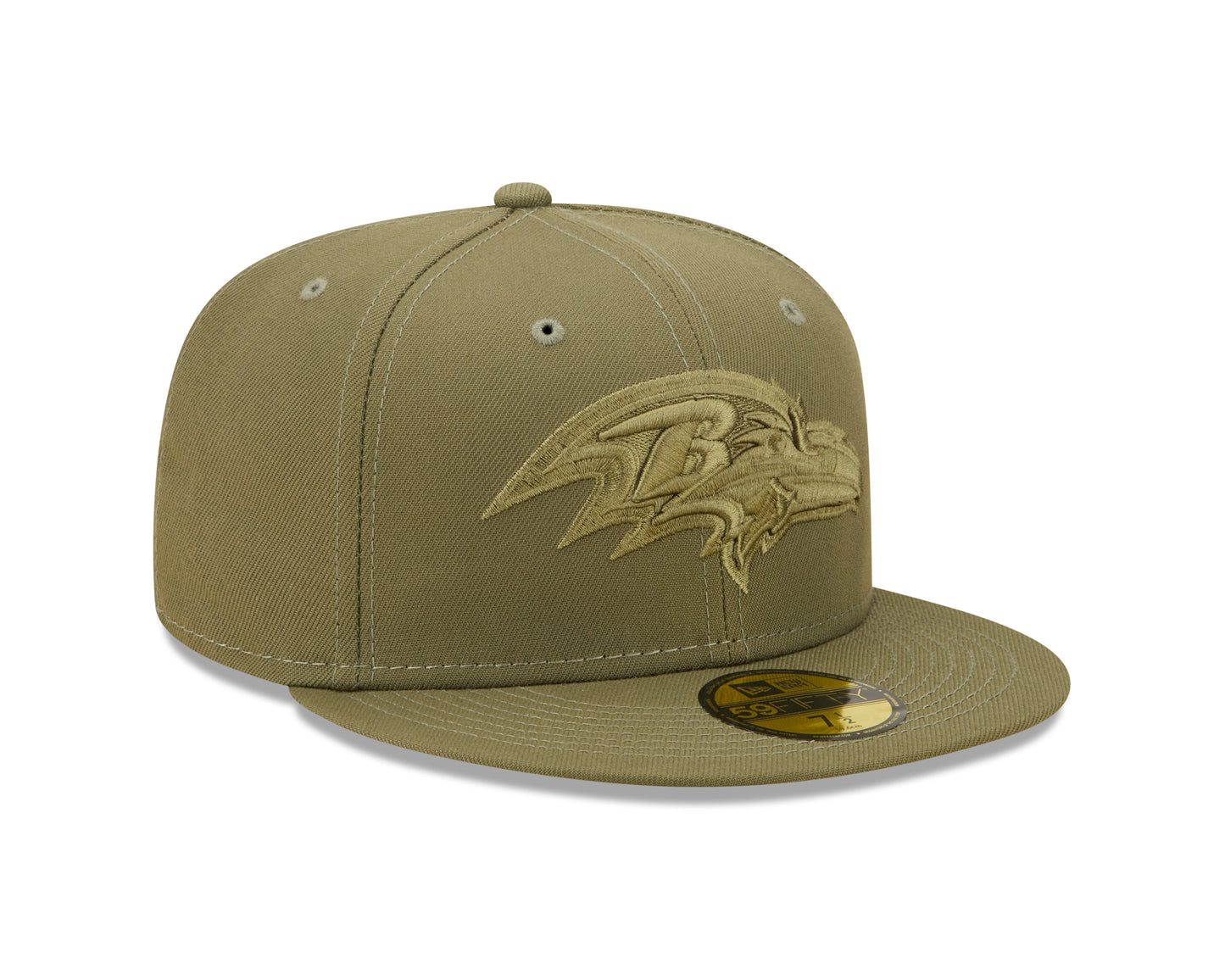 Baltimore Ravens New Era Color Pack Olive & Olive 59FIFTY Fitted Hat