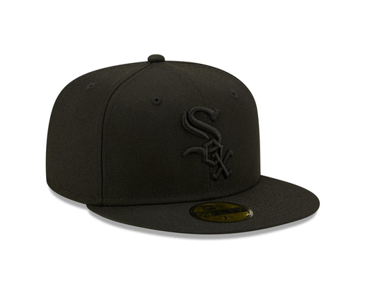Chicago White Sox New Era Color Pack Black on Black 59fifty Fitted Hat