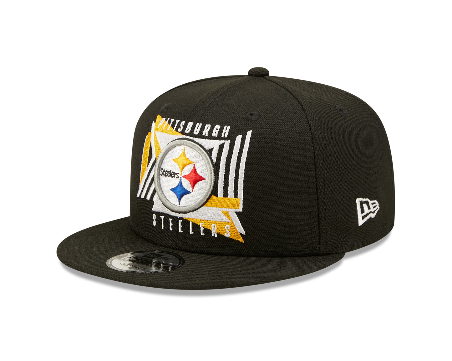 Pittsburgh Steelers NFL New Era Shapes 9FIFTY Snapback Hat - Black