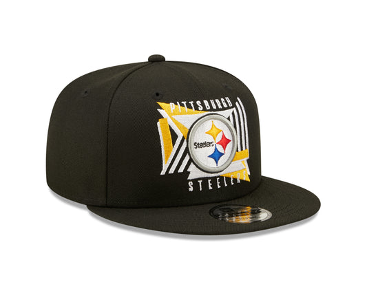 Pittsburgh Steelers NFL New Era Shapes 9FIFTY Snapback Hat - Black