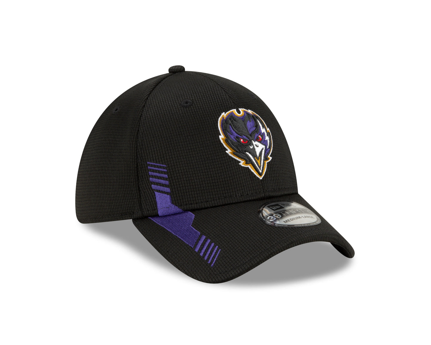 Baltimore Ravens New Era Sideline Black & Purple 39THIRTY Flex Hat