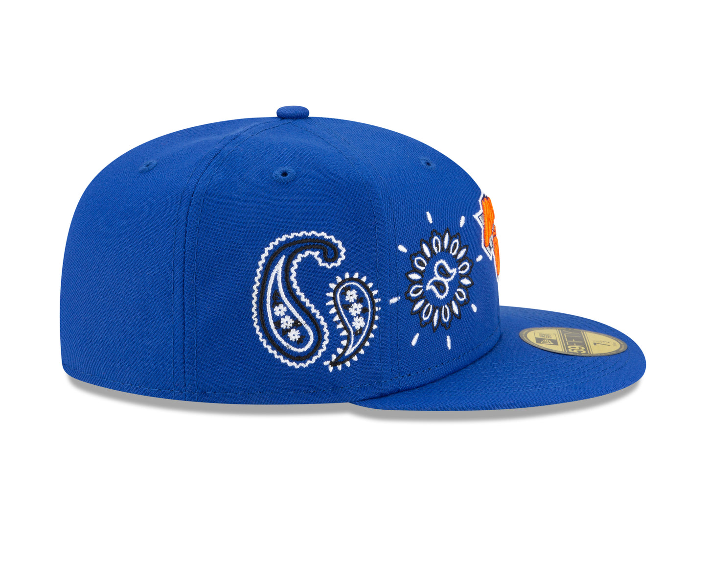 New York Knicks All Over Print Paisley 59Fifty Fitted Hat