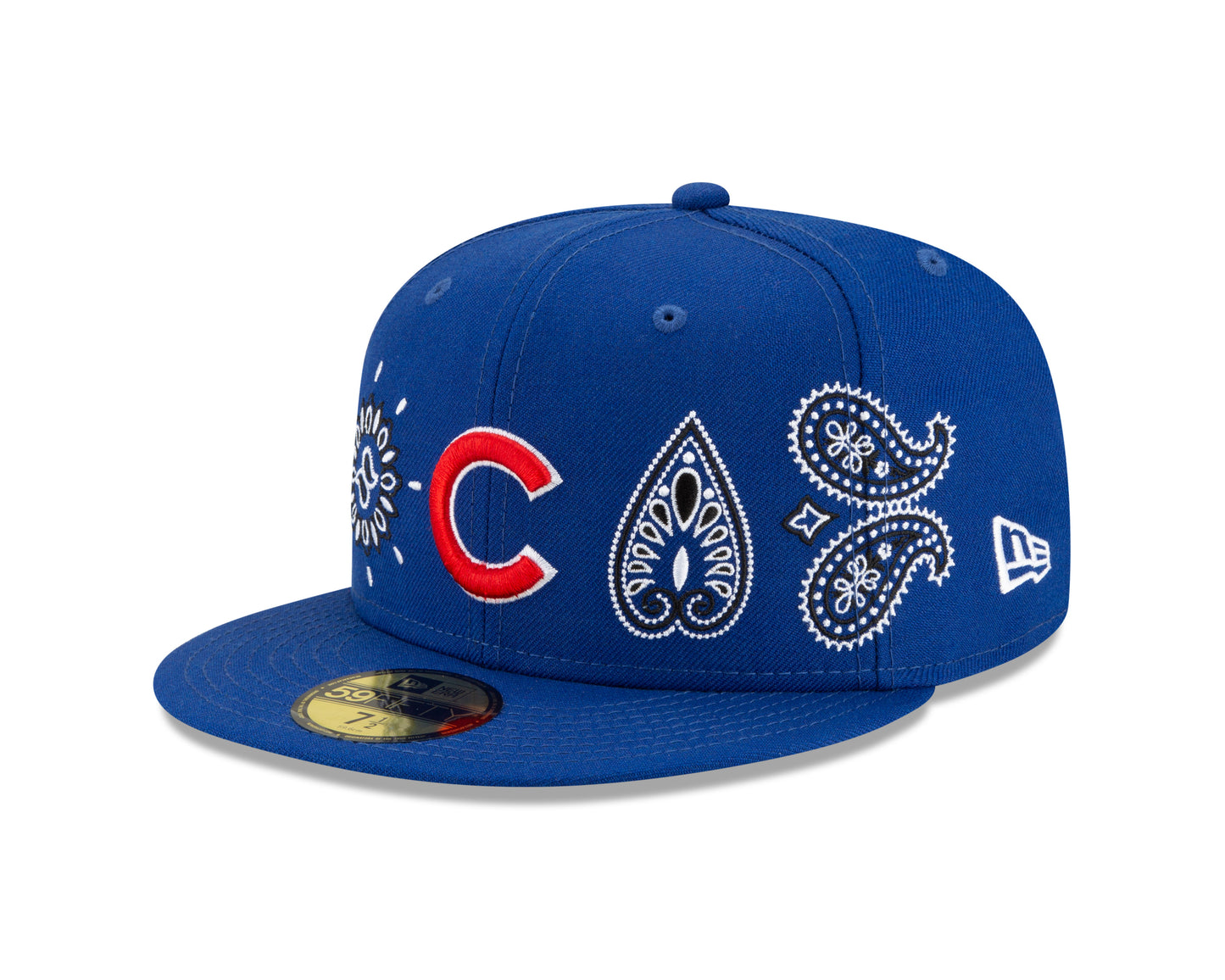 Chicago Cubs All Over Print Paisley 59Fifty Fitted Hat