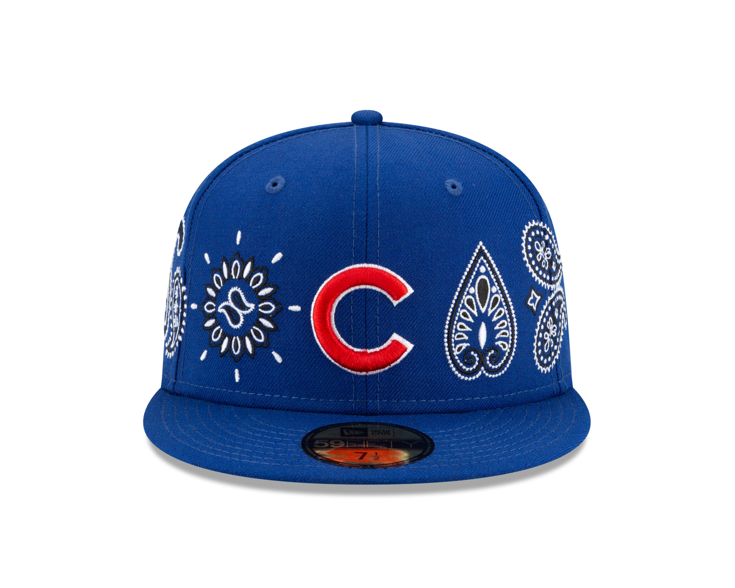 Chicago Cubs All Over Print Paisley 59Fifty Fitted Hat