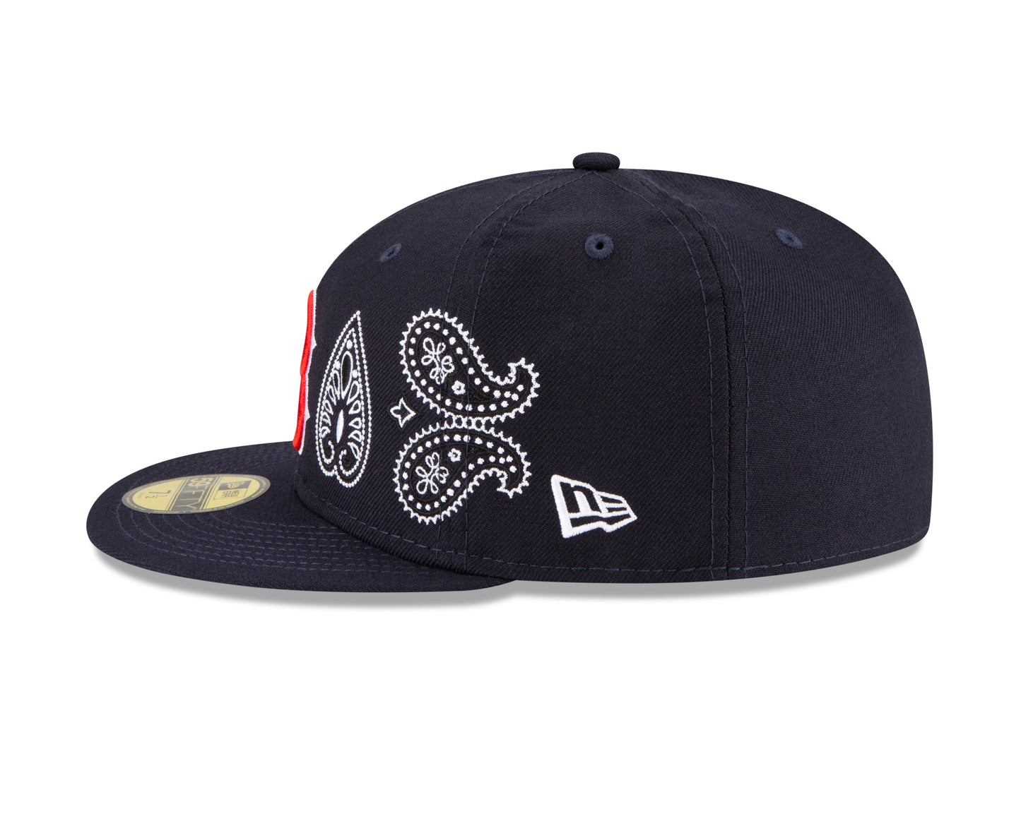 Boston Red Sox All Over Print Paisley 59Fifty Fitted Hat