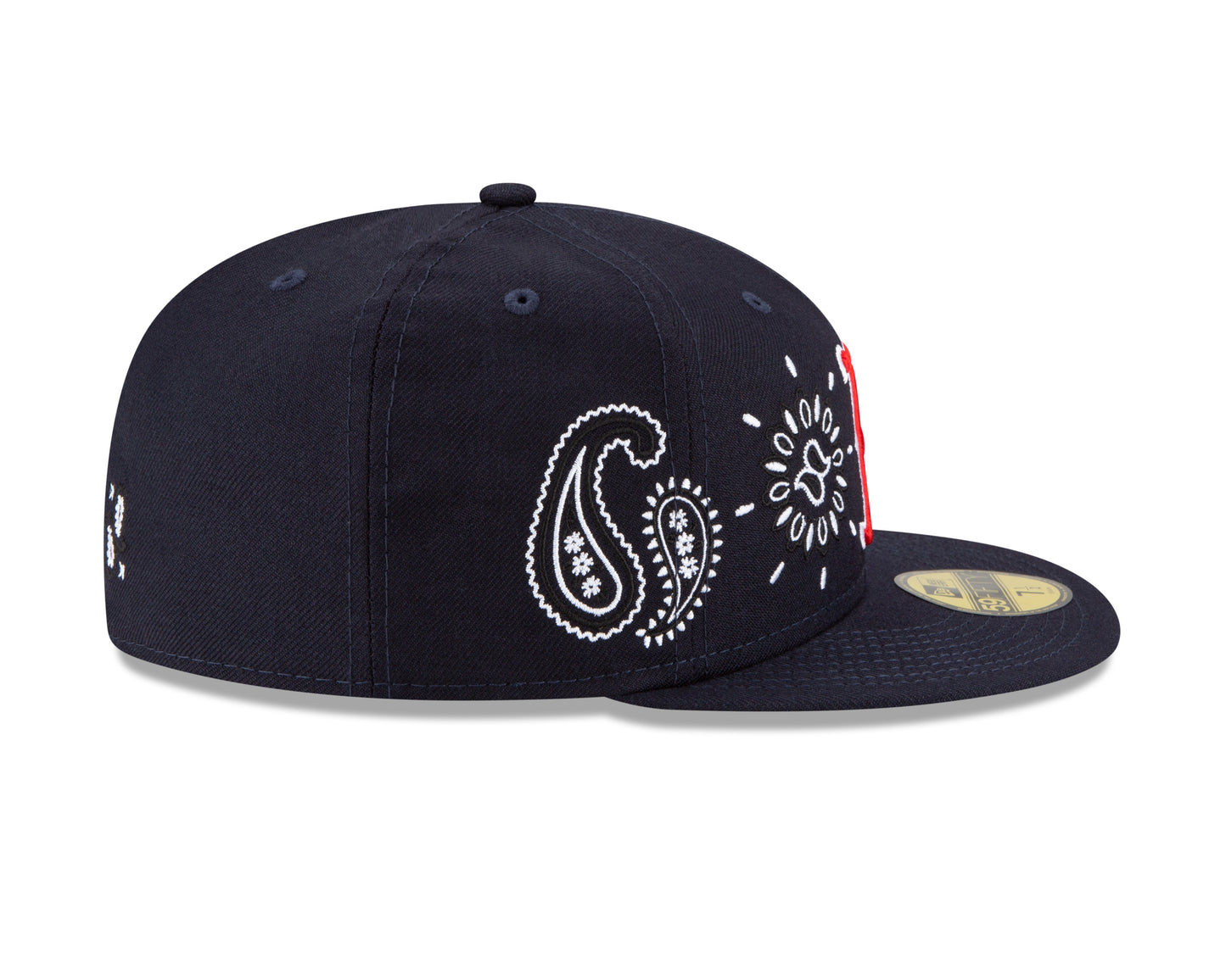 Boston Red Sox All Over Print Paisley 59Fifty Fitted Hat