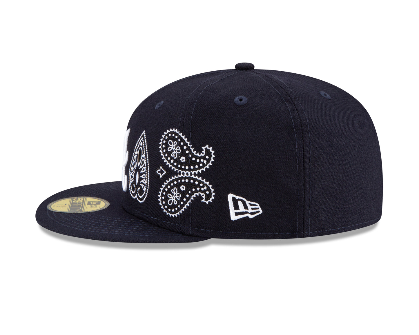 Atlanta Braves All Over Print Paisley 59Fifty Fitted Hat