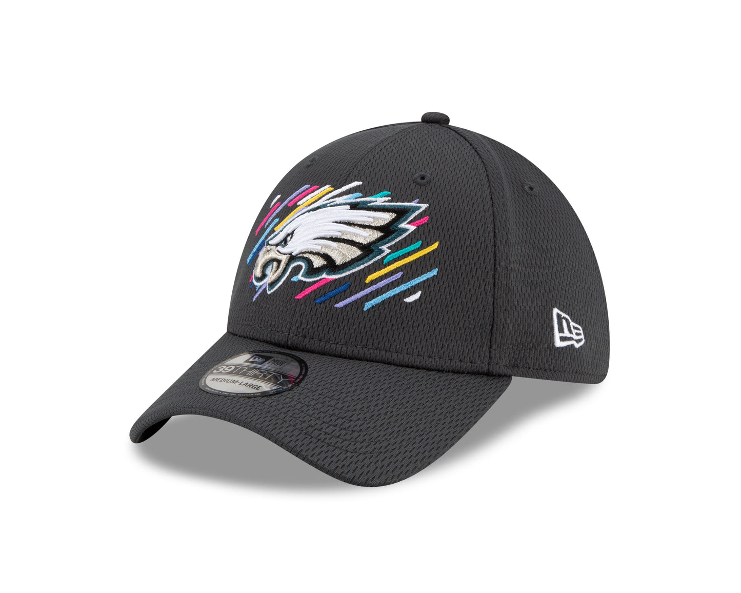 Philadelphia Eagles New Era Crucial Catch 39THIRTY Flex Hat - Gray