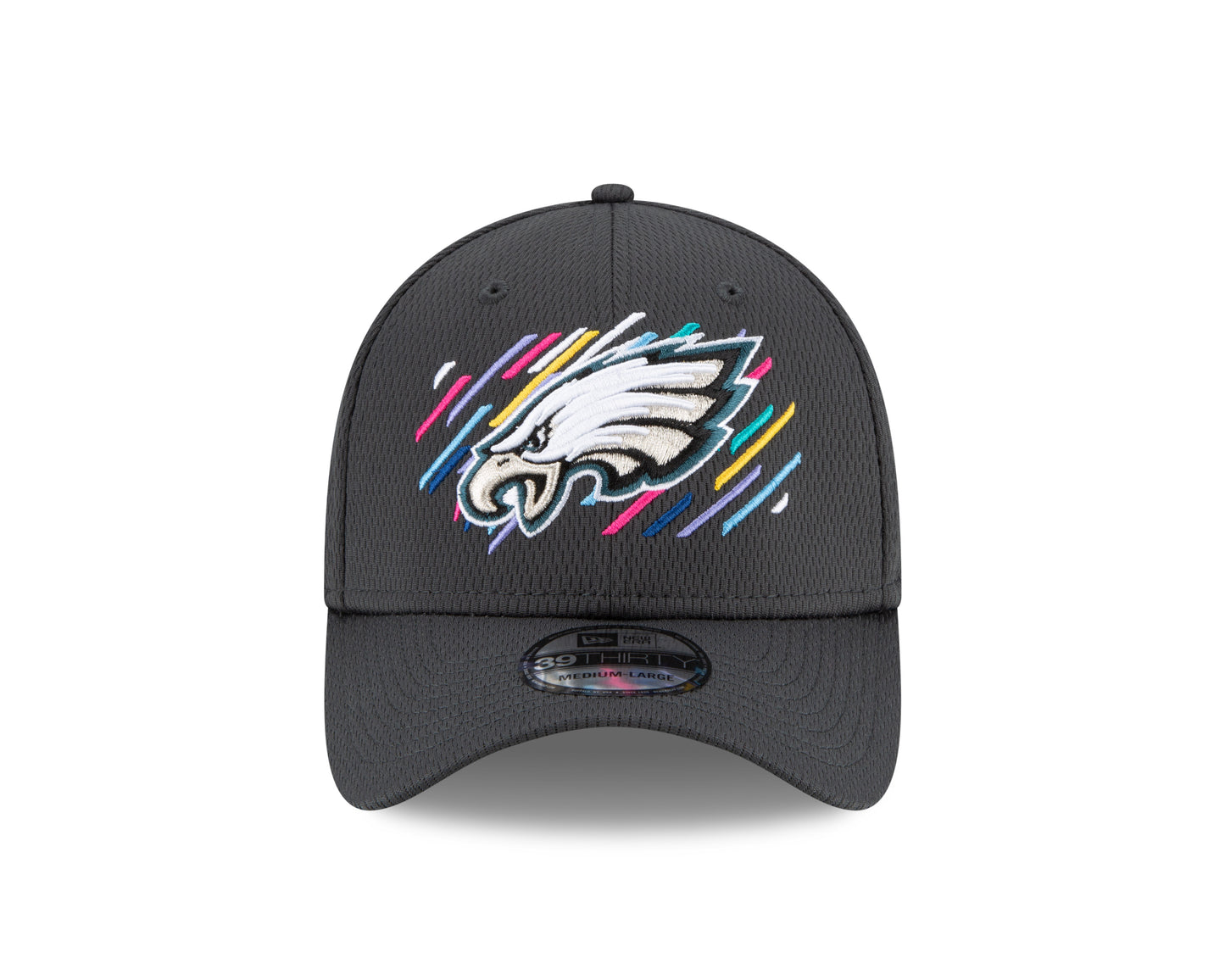 Philadelphia Eagles New Era Crucial Catch 39THIRTY Flex Hat - Gray
