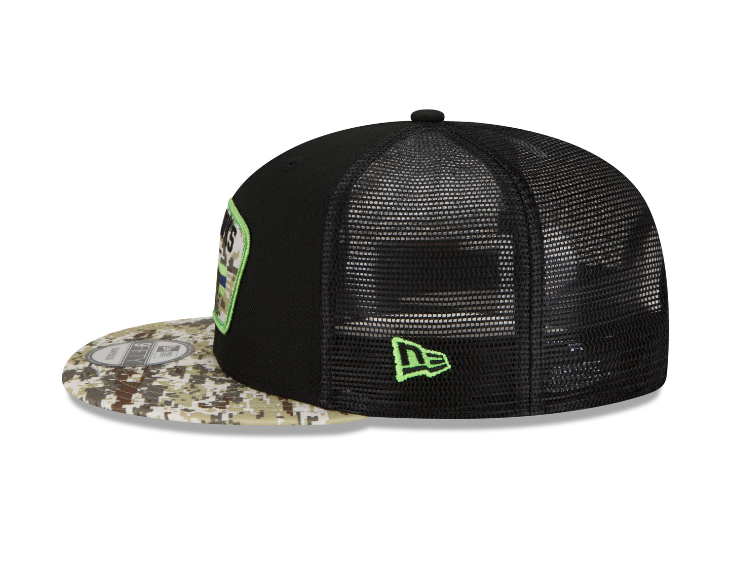 Seattle Seahawks New Era 2021 Salute To Service 9Fifty Adjustable Hat