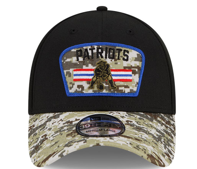New England Patriots Historic New Era Salute to Service Sideline 39THIRTY Hat