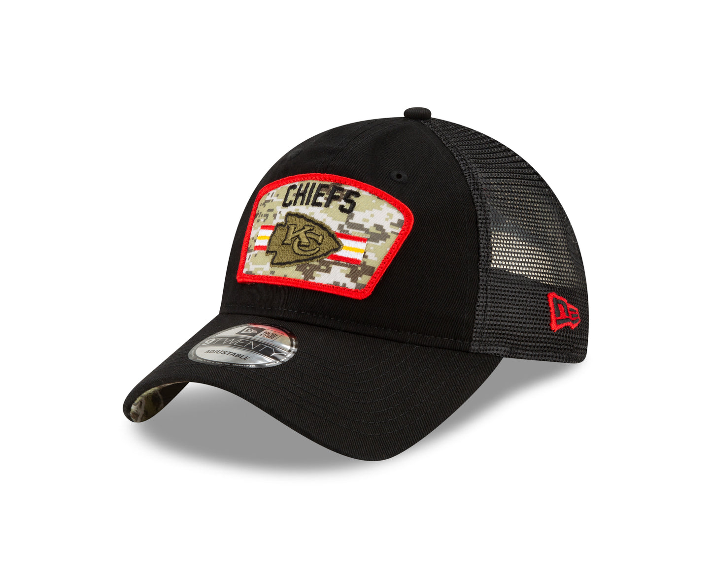 Kansas City Chiefs New Era 2021 Salute to Service 9Twenty Adjustable Hat
