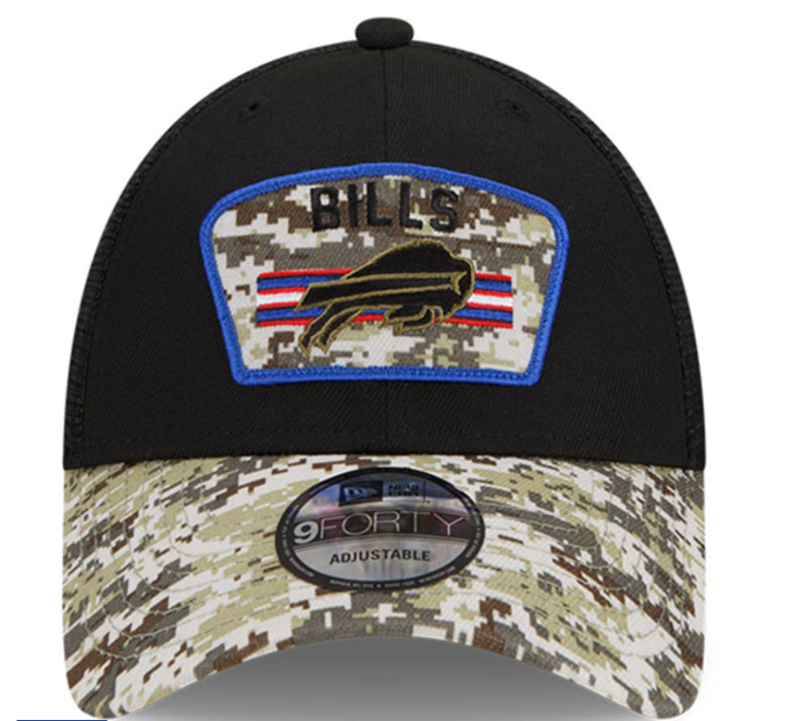 Buffalo Bills New Era 2021 Salute To Service 9Forty Adjustable Hat