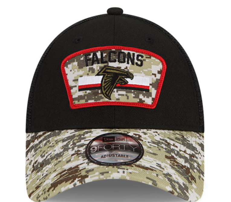 Atlanta Falcons New Era Salute To Service 9Forty Adjustable Hat