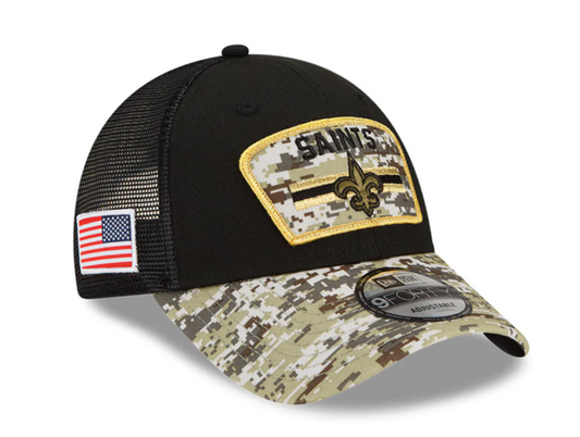 New Orleans Saints New Era 2021 Salute To Service 9Forty Adjustable Hat