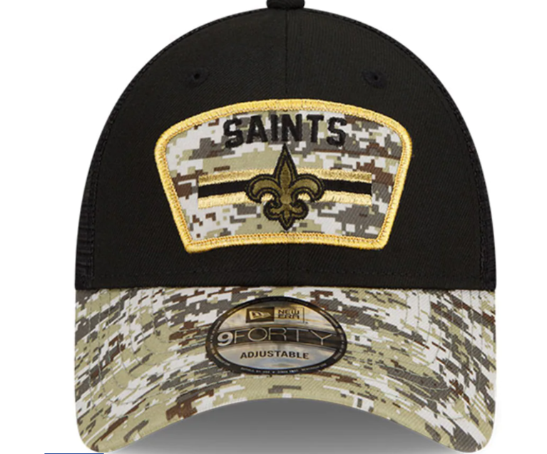 New Orleans Saints New Era 2021 Salute To Service 9Forty Adjustable Hat
