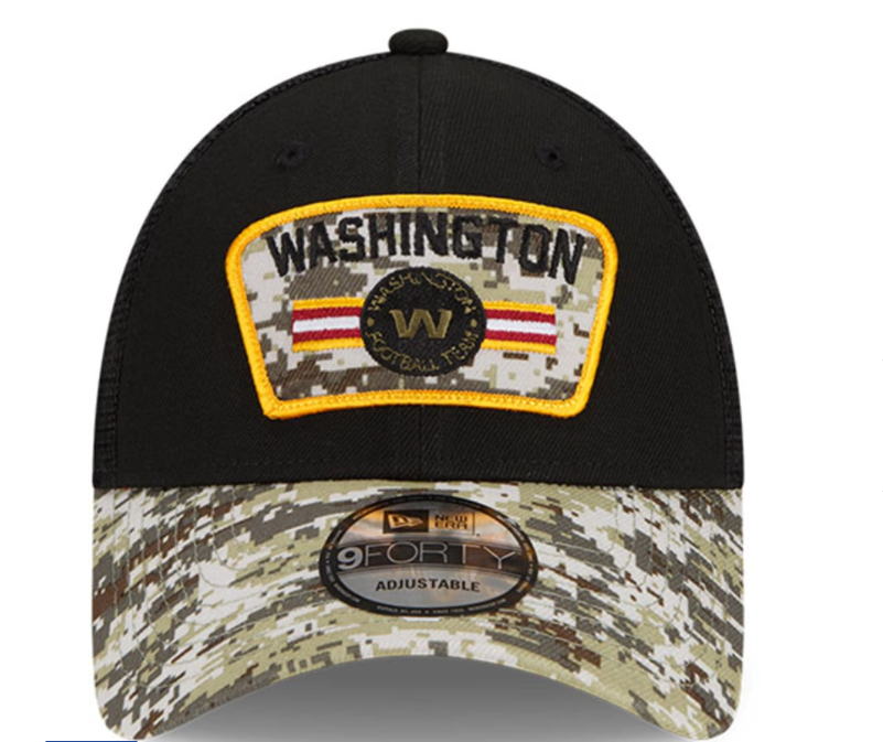 Washington Football New Era 2021 Salute To Service 9Forty Adjustable Hat