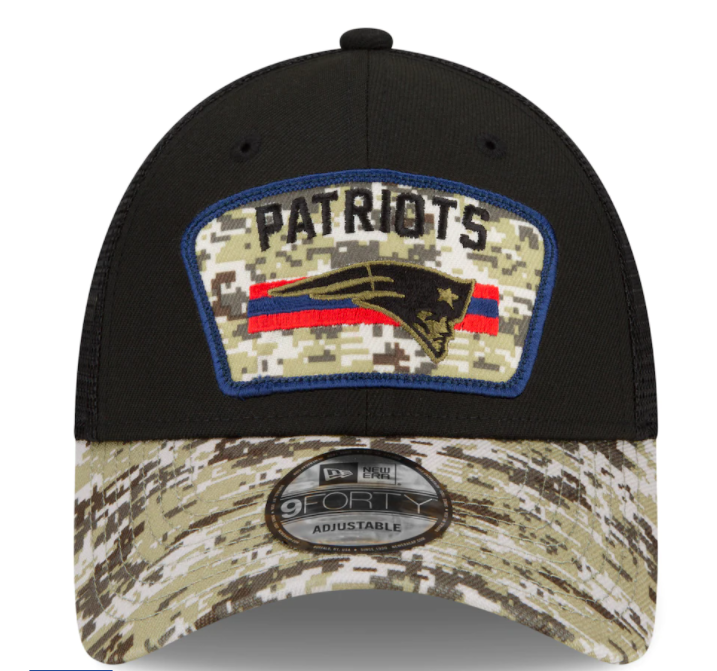 New England Patriots New Era Salute To Service 9Forty Adjustable Hat