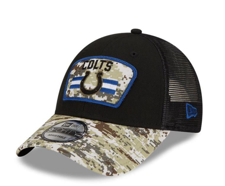 Indianapolis Colts New Era 2021 Salute To Service 9Forty Adjustable Hat