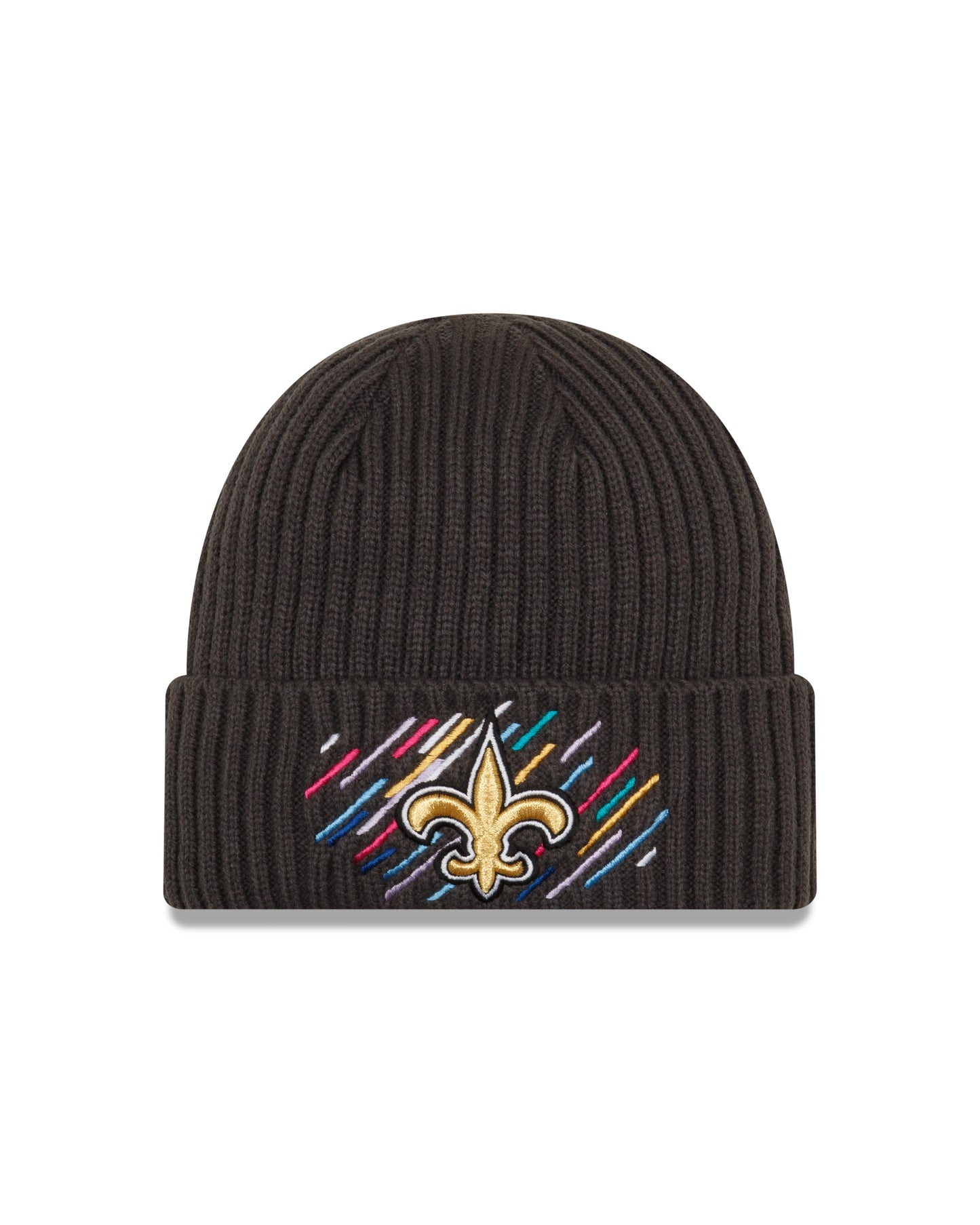 New Orleans Saints New Era Crucial Catch Cuffed Knit Hat - Gray