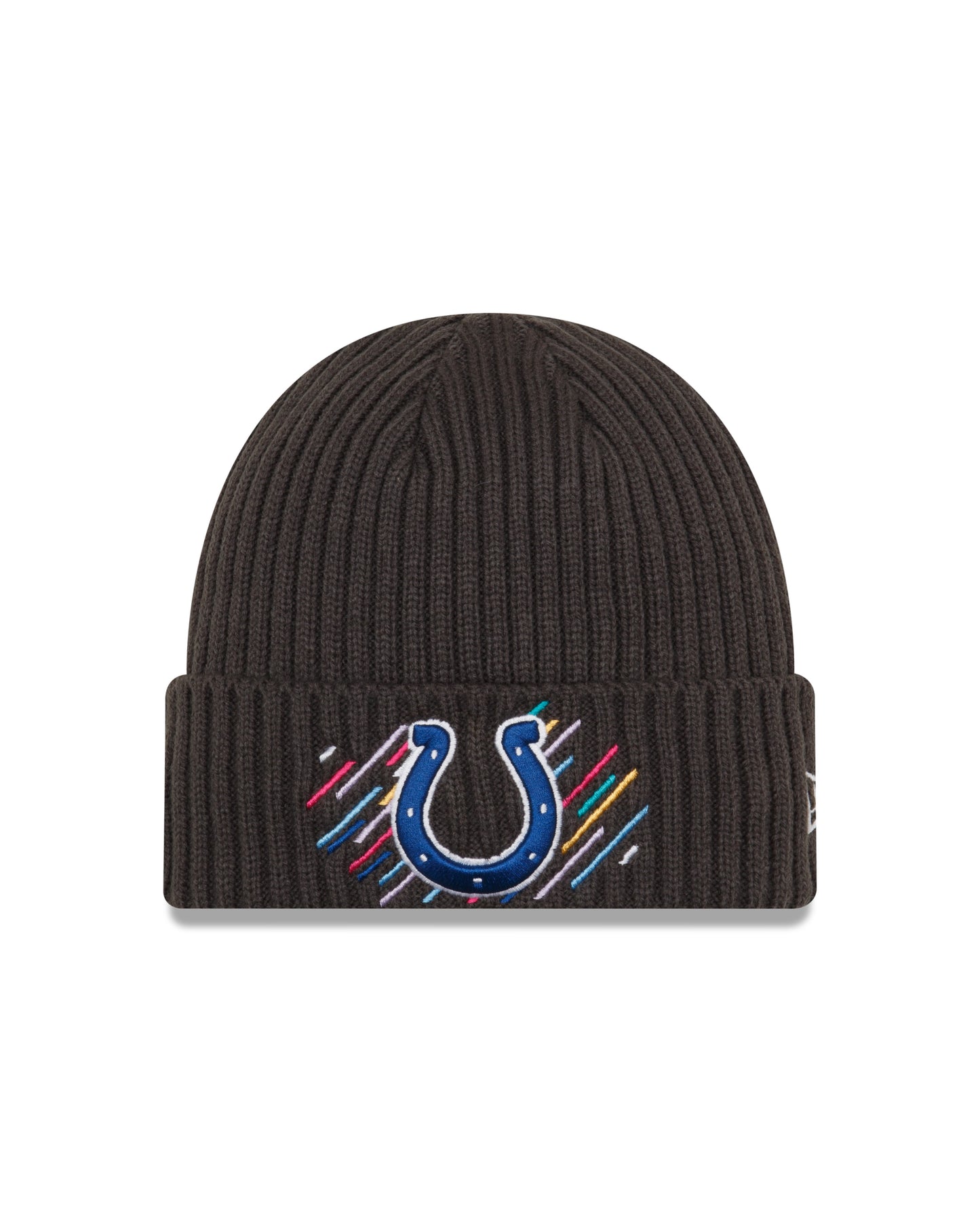 Indianapolis Colts New Era Crucial Catch Cuffed Knit Hat - Gray
