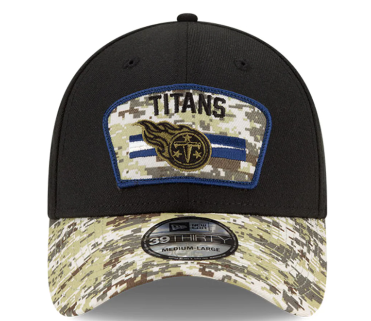 Tennessee Titans New Era 2021 Salute to Service Sideline 39THIRTY Flex Hat