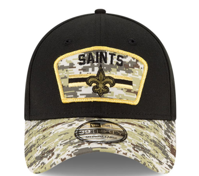 New Orleans Saints Salute to Service 39THIRTY Flex Hat - Black